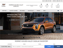 Tablet Screenshot of goldenvalley-cadillac.com